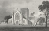 WALES. St Asaph Cathedral, Flintshire. Gastineau 1831 old antique print