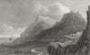 WALES. Remains Dyserth Castle, Flintshire. Gastineau 1850 old antique print