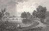 WALES. Bangor Iscoed, Flintshire. Gastineau 1831 old antique print picture