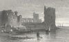 WALES. Flint Castle. Gastineau 1831 old antique vintage print picture