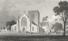 WALES. St Asaph Cathedral, Flintshire. Gastineau 1831 old antique print
