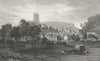 WALES. Mold, Flintshire. Gastineau 1831 antique vintage print picture