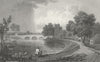WALES. Bangor Iscoed, Flintshire. Gastineau 1831 old antique print picture