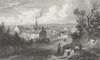 WALES. Flint. Gastineau 1831 old antique vintage print picture