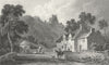 WALES. Caergwrle, Flintshire. Gastineau 1831 old antique vintage print picture