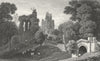 WALES. Hawarden Castle, Flintshire. Gastineau 1831 old antique print picture
