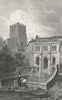 WALES. St Winefride's well, Flintshire. Gastineau 1831 old antique print
