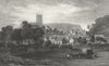 WALES. Mold, Flintshire. Gastineau 1831 antique vintage print picture