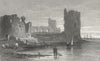 WALES. Flint Castle. Gastineau 1831 old antique vintage print picture