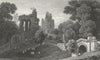 WALES. Hawarden Castle, Flintshire. Gastineau 1831 old antique print picture