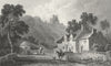 WALES. Caergwrle, Flintshire. Gastineau 1831 old antique vintage print picture