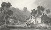 WALES. Caergwrle, Flintshire. Gastineau 1831 old antique vintage print picture