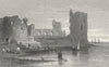 WALES. Flint Castle. Gastineau 1831 old antique vintage print picture