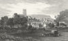 WALES. Mold, Flintshire. Gastineau 1831 antique vintage print picture