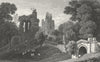 WALES. Hawarden Castle, Flintshire. Gastineau 1831 old antique print picture
