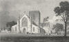 WALES. St Asaph Cathedral, Flintshire. Gastineau 1831 old antique print