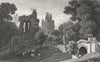 WALES. Hawarden Castle, Flintshire. Gastineau 1831 old antique print picture