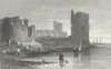 WALES. Flint Castle. Gastineau 1831 old antique vintage print picture