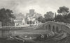 WALES. St Asaph, Flintshire. Gastineau 1831 old antique vintage print picture