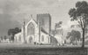 WALES. St Asaph Cathedral, Flintshire. Gastineau 1831 old antique print