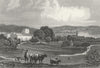 WALES. Cowbridge, Glamorganshire. DUGDALE c1840 old antique print picture