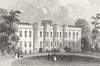 WALES. Cardiff Castle, Glamorganshire. DUGDALE c1840 old antique print picture