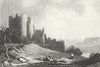 PENRICE CASTLE. Attractive view. Glamorganshire. Wales. DUGDALE 1835 old print