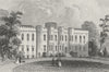 WALES. Cardiff Castle, Glamorganshire. DUGDALE c1840 old antique print picture