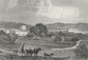 WALES. Cowbridge, Glamorganshire. DUGDALE c1840 old antique print picture
