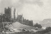 WALES. Penrice Castle, Glamorganshire. DUGDALE 1835 old antique print picture