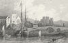 WALES. Rhuddlan Castle, Flintshire. Gastineau 1831 old antique print picture