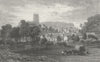WALES. Mold, Flintshire. Gastineau 1831 antique vintage print picture