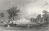 CUMBS. Lowther Castle & Park, Westmorland. Allom 1832 old antique print