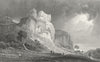 WALES. Caercennin Castle, Carmarthenshire. Gastineau c1831 old antique print