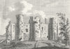 WALES. Laugharne Castle, Carmarthenshire. Grose. 18C 1795 old antique print