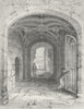COVENTRY. Entry gateway St Mary Hall. Bartlett 1836 old antique print picture