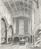 WARCS. Kitchen, St Mary Hall-Coventry. Bartlett 1836 old antique print picture