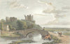 WESTMORLAND. Brough Castle. Westall-Finden 1830 old antique print picture