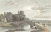 WESTMORLAND. Brough Castle. Westall-Finden c1833 old antique print picture