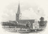 WARCS. Stratford on Avon Church. Stratford c1855 old antique print picture