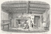 STRATFORD ON AVON. Ann Hathaway's Cottage, Shottery c1855 old antique print