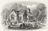 CHARLECOTE. Church, Stratford on Avon. Stratford c1855 old antique print