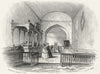 CHARLECOTE. Church, Stratford on Avon. Stratford c1855 old antique print