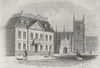 STRATFORD ON AVON. New place, House of Shakespeare c1855 old antique print