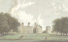 WARCS. Aston Hall, Warwickshire. Westall c1833 old antique print picture