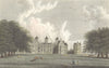 WARCS. Aston Hall, Warwickshire. Westall c1833 old antique print picture
