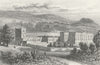 CHATSWORTH. Attractive view. Derbyshire. Duke of Devonshire. DUGDALE c1840
