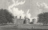 WARCS. Aston Hall, Warwickshire. Westall 1830 old antique print picture