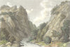 DERBYS. Dove Dale, Derbyshire. Westall-Finden 1830 old antique print picture