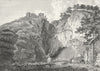 DERBYS. Castleton. Aikin 1793 old antique vintage print picture